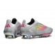 Botas de Futbol adidas F50+ Laceless FG Gris Rosa Amarillo