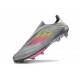 Botas de Futbol adidas F50+ Laceless FG Gris Rosa Amarillo