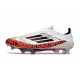 Botas de Futbol adidas F50+ Laceless FG X Messi Blanco Rojo Negro