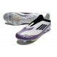 Botas de Futbol adidas F50+ Laceless FG X Messi Ftwr Blanco Negro Morado Unity