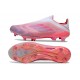 Botas de Futbol adidas F50+ Laceless FG Rosa Blanco