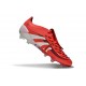 Adidas Predator Elite Tongue FG Rojo Lúcido Blanco Negro