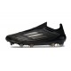 Botas adidas F50 Elite Laceless FG Negro Hierro Met Dorado Met