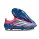 Botas adidas F50 Elite Laceless FG Solar Azul Ftwr Blanco Solar Rosa