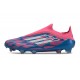Botas adidas F50 Elite Laceless FG Solar Azul Ftwr Blanco Solar Rosa
