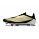Botas adidas F50 Elite Laceless FG Dorado Met Negro Blanco