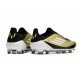 Botas adidas F50 Elite Laceless FG Dorado Met Negro Blanco