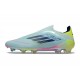 adidas F50 Elite Laceless FG Casi Azul Azul Semilúcido Semi Amarillo 