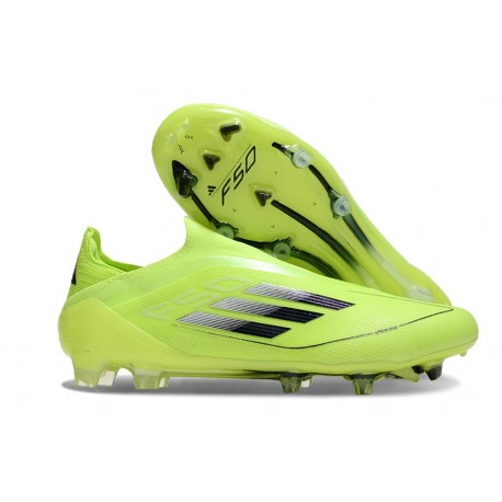 Botas adidas F50 Elite Laceless FG Amarillo Solar Negro