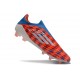 Botas adidas F50 Elite Laceless FG Rojo Azul Blanco
