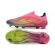 Botas adidas F50 Elite Laceless FG Rosa Amarillo Violeta