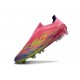 Botas adidas F50 Elite Laceless FG Rosa Amarillo Violeta