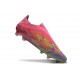 Botas adidas F50 Elite Laceless FG Rosa Amarillo Violeta