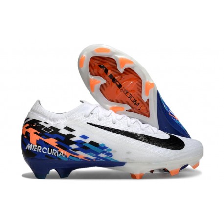 Botas Nike Zoom Mercurial Vapor 16 Elite FG Blanco Azul Negro