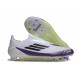 Botas adidas F50 Elite Laceless FG X Messi Ftwr Blanco Negro Morado Unity