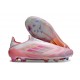 Botas adidas F50 Elite Laceless FG Rosa Blanco