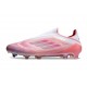 Botas adidas F50 Elite Laceless FG Rosa Blanco