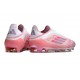 Botas adidas F50 Elite Laceless FG Rosa Blanco