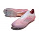 Botas adidas F50 Elite Laceless FG Rosa Blanco