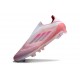 Botas adidas F50 Elite Laceless FG Rosa Blanco