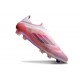Botas adidas F50 Elite Laceless FG Rosa Blanco