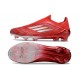 Botas adidas F50 Elite Laceless FG Rojo Plata