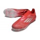 Botas adidas F50 Elite Laceless FG Rojo Plata
