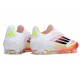 Botas adidas F50 Elite Laceless FG Blanco Negro Amarillo Solar