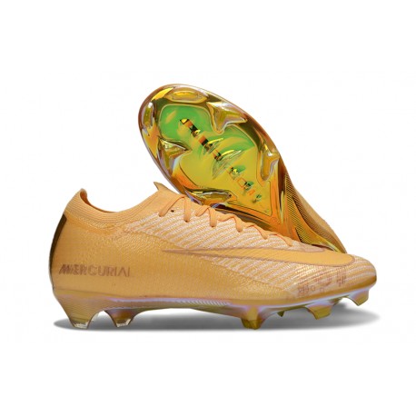 Botas Nike Zoom Mercurial Vapor 16 Elite FG Amarillo Dorado