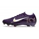 Nike Zoom Mercurial Vapor 16 Elite FG X MBAPPE Grand Morado Marfil claro