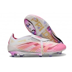 Adidas Predator Elite 25 Fold-Over Tongue Fg Rosa Blanco Dorado