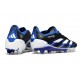 Tacos adidas Predator Elite FG Negro Azul Lúcido Blanco
