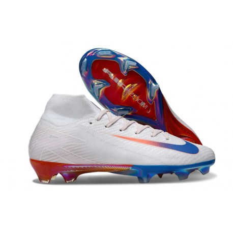 Nike Zoom Mercurial Superfly 10 Elite FG Blanco Rojo Azul