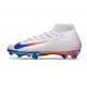 Nike Zoom Mercurial Superfly 10 Elite FG Blanco Rojo Azul