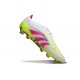 Tacos adidas Predator Elite FG Blanco Rosa Lúcido Limón Lúcido