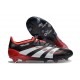 Tacos adidas Predator Elite FG Negro Blanco Rojo