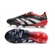 Tacos adidas Predator Elite FG Negro Blanco Rojo