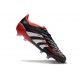Tacos adidas Predator Elite FG Negro Blanco Rojo