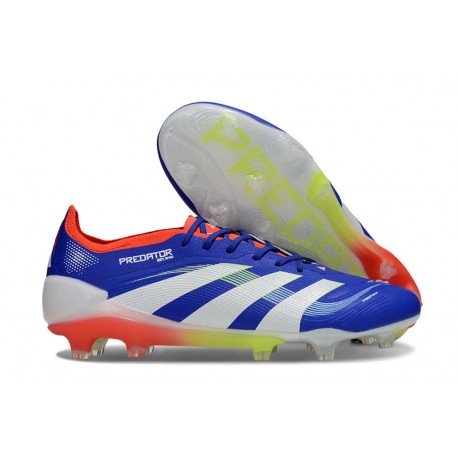 Tacos adidas Predator Elite FG Azul Lúcido Ftwr Blanco Rojo
