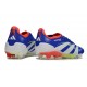 Tacos adidas Predator Elite FG Azul Lúcido Ftwr Blanco Rojo
