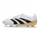Tacos adidas Predator Elite FG Blanco Negro Dorado