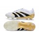 Tacos adidas Predator Elite FG Blanco Negro Dorado