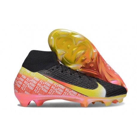 Nike Zoom Mercurial Superfly 10 Elite FG Negro Amarillo Rojo
