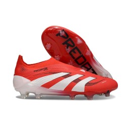 Botas de Futbol adidas Predator Elite 25 LL FG Rojo Lúcido Blanco Negro