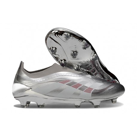 Botas adidas Predator Elite 25 Sin Cordone FG Plateado Gris