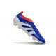 Botas adidas Predator Elite 25 Sin Cordone FG Azul Lúcido Ftwr Blanco Rojo