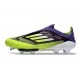Botas adidas F50+ Laceless FG Morado Rush Ftwr Blanco Limón Lúcido