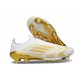 Botas de Futbol adidas F50+ Laceless FG Blanco Met Dorado