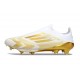 Botas de Futbol adidas F50+ Laceless FG Blanco Met Dorado