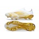 Botas de Futbol adidas F50+ Laceless FG Blanco Met Dorado